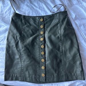 Free people leather skirt